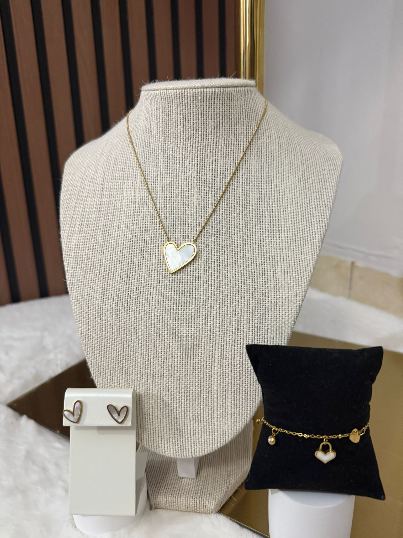 Conjunto de collar Nácar